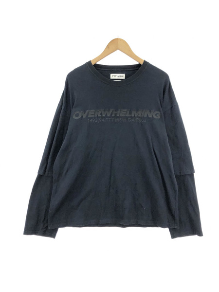 DAIRIKU×TTT_MSWxLIEU 20SS/Layered Tshirt レイヤード/長袖Tシャツ