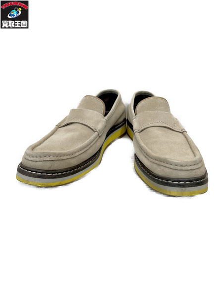 Salvatore Ferragamo スエード ローファー クリーム 靴