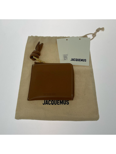 コンパクトウォレット JACQUEMUS LE PORTE-MONAIE TOURNI 茶
