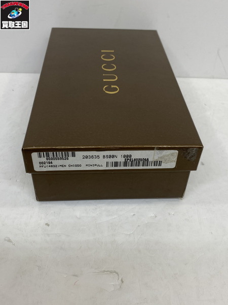 GUCCI バンブーラウンドファスナーウォレット 赤