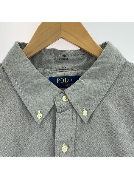 POLO RALPH LAUREN　BD長袖シャツ　グレー　XXL