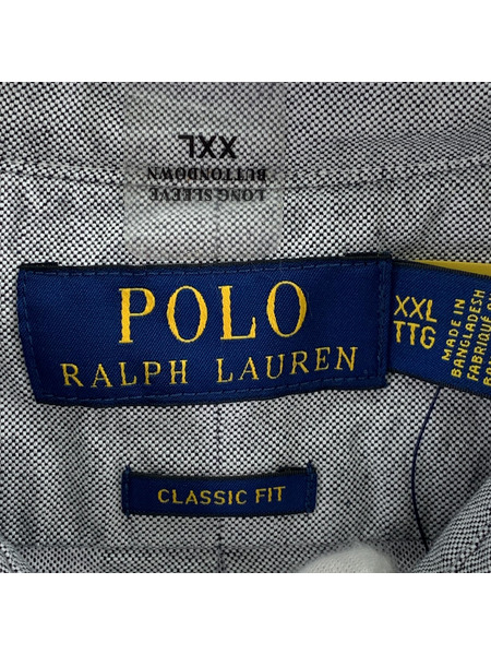 POLO RALPH LAUREN　BD長袖シャツ　グレー　XXL