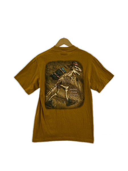 半袖Tシャツ・カットソー JURASSIC PARK 90s USA製 迷彩 カットソー カーキ