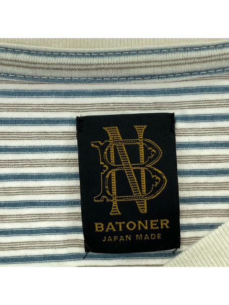 BATONER TORNADE COTTON BORDER T-SHIRT BN-23SM-052 (3)