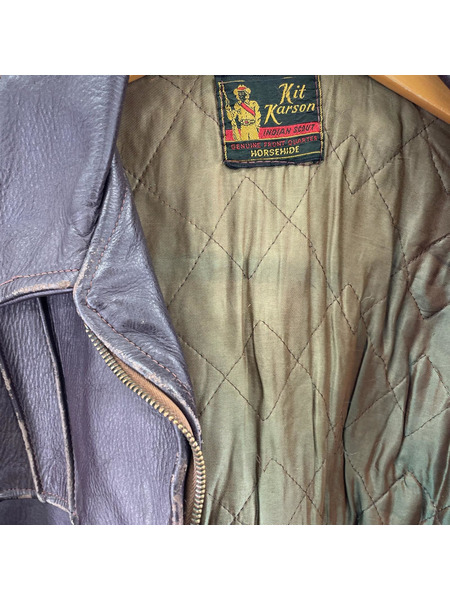 40s~ Kit Karson レザージャケット ブラウン