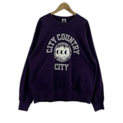 スウェット・トレーナー CITY COUNTRY CITY 紫 XL