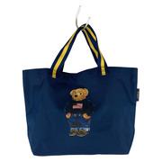 POLO RALPH LAUREN トートバッグ ポーチ付トート ポロベア ネイビー