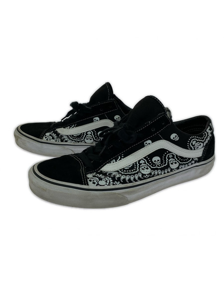 VANS スニーカー OLD SKOOL スカル/ペイズリー 黒(27.5)