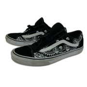 VANS スニーカー OLD SKOOL スカル/ペイズリー 黒(27.5)