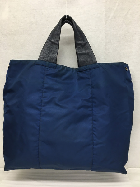 PRADA トートバッグ ネイビー