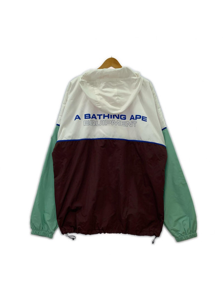 A BATHING APE カラーブロック ナイロンフーデットジャケット 2XL マルチカラー