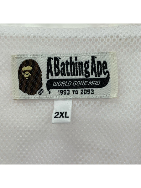 A BATHING APE カラーブロック ナイロンフーデットジャケット 2XL マルチカラー