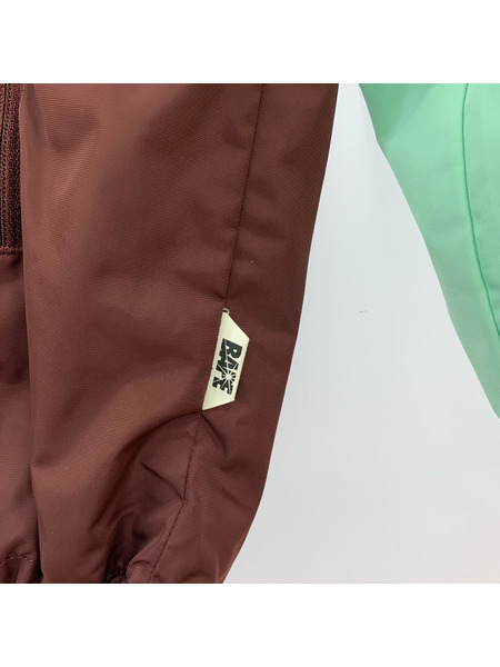 A BATHING APE カラーブロック ナイロンフーデットジャケット 2XL マルチカラー