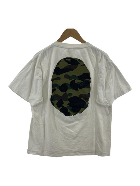 A BATHING APE S/SサルカモロゴTee L