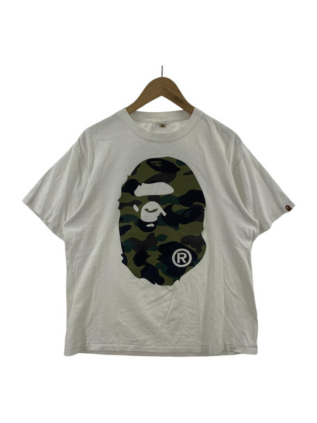 A BATHING APE S/SサルカモロゴTee L