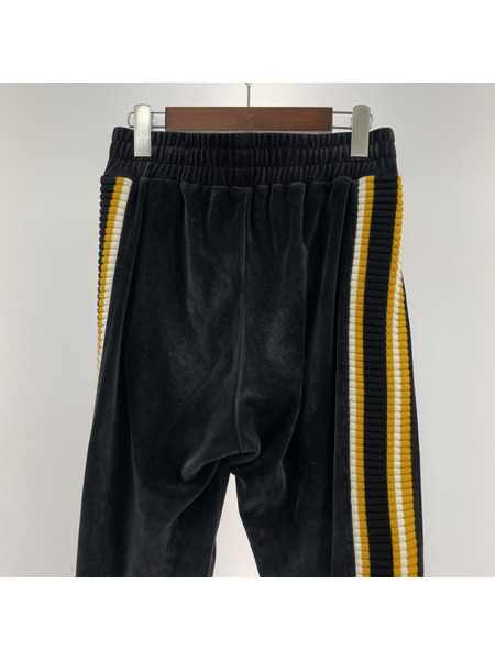 PALM ANGELS Velvet Track Pants ブラック/イエロー