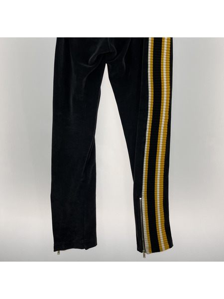 PALM ANGELS Velvet Track Pants ブラック/イエロー