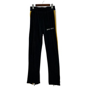 PALM ANGELS Velvet Track Pants ブラック/イエロー