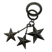 アクセサリー JIMMY CHOO Gunmetal メタルスター・キーリング ウェストレー