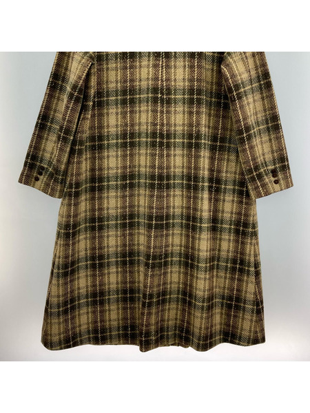 ソノ他 Mademoiselle NON NON チェックコート 茶[値下]