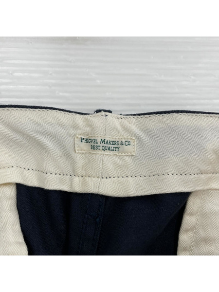 PHIGVEL パンツ OFFICER TROUSERS  紺[値下]