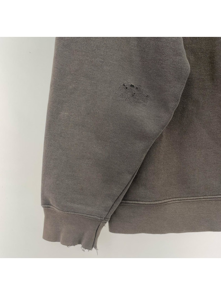 STUSSY スウェット・トレーナー 00s GET STUPID FRESH フェード グレー L