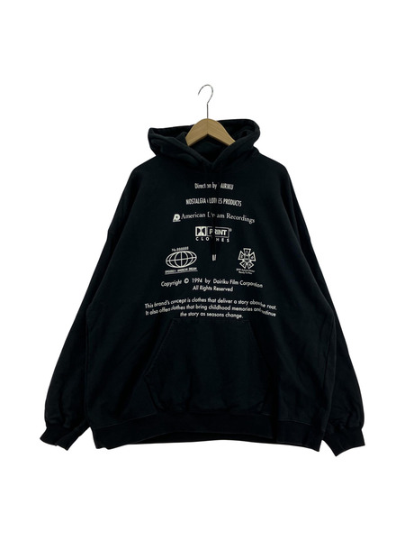 DAIRIKU 19AW Movie ticket Washed Hoodie ブラック L