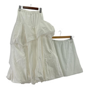 ENFOLD SOLID WAVE TUCK SKIRT 38 300HS131-1640