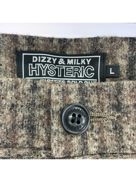 HYSTERIC GLAMOUR パンツ 24AW タックスラックスパンツ 02243CP04 (L)[値下]