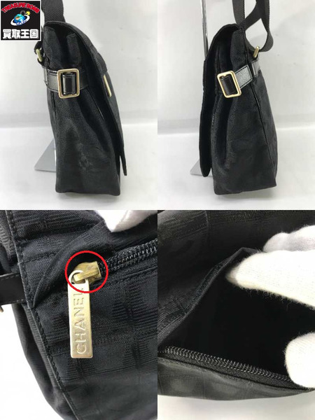 CHANEL  ニュートラベルライン 黒 斜め掛けショルダー