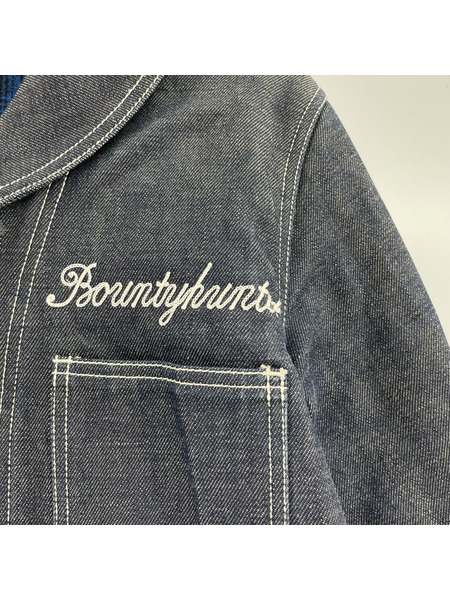 BOUNTY HUNTER デニムジャケット ショールカラ- デニムジャケット