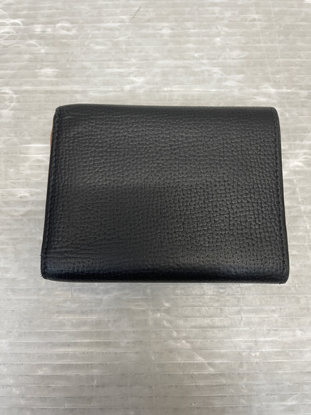 LOEWE アナグラム トライフォールドウォレット 三つ折り財布 ブラック[値下]