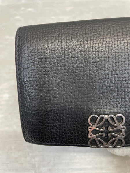 LOEWE アナグラム トライフォールドウォレット 三つ折り財布 ブラック[値下]