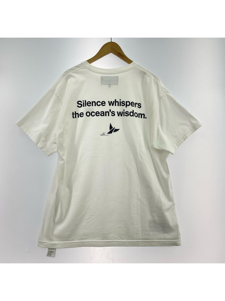 DESCENDANT 半袖Tシャツ・カットソー OCEAN'S WISDOM S/S TEE WHITE
