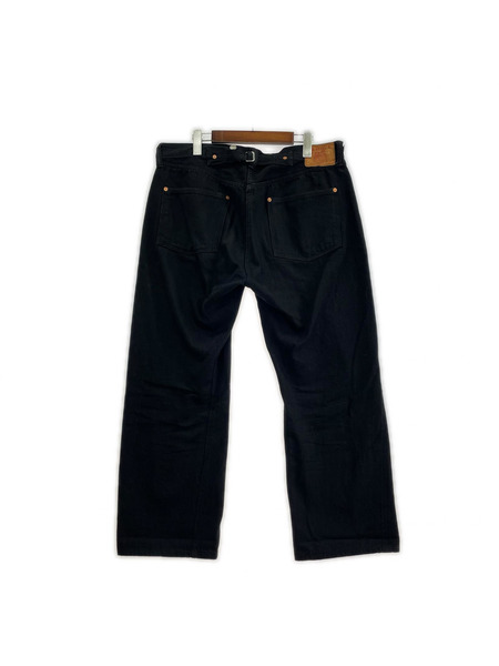 デニム・ジーンズ ブラックデニムパンツ シンチバック
