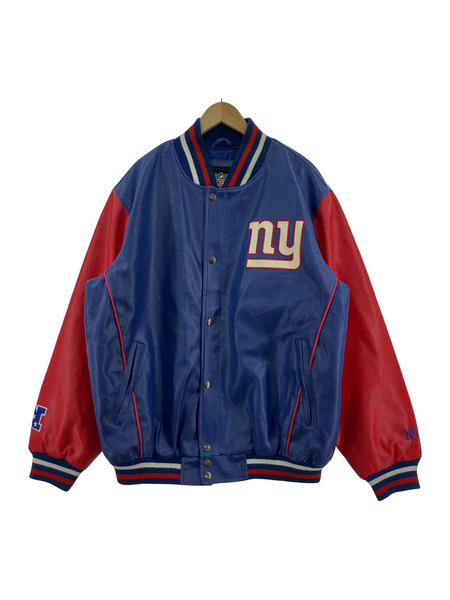 OLD NFL オールレザースタジャン XL トリコ