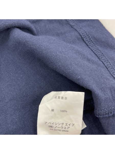 A BATHING APE/SS Tee/XL/NVY