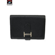 HERMES ベアン カードケース BLK