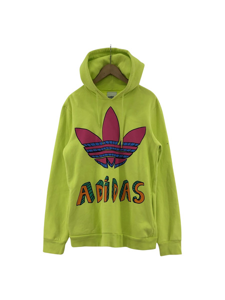 adidas JEREMY SCOTT POパーカー ネオン 0[値下]