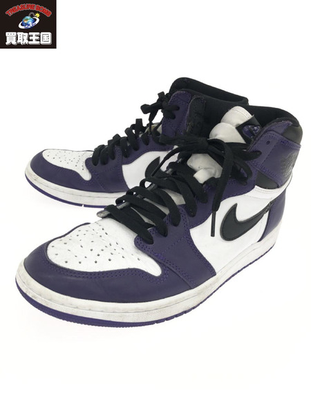 NIKE Air Jordan 1 Retro High OG Court Purple White Black[値下]