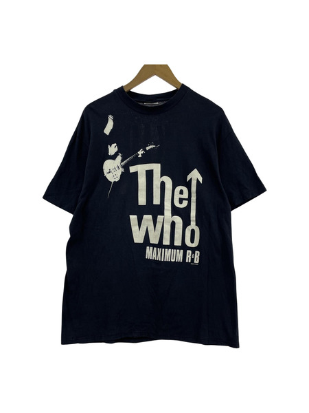 80s The Who MAXIMUM R＆B 89年 オフィシャル バンドTシャツ(XL) ネイビー