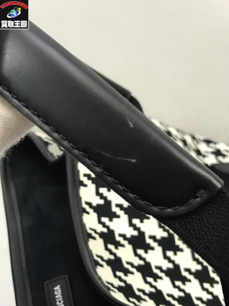 トートバッグ Balenciaga/ネイビーカバス/千鳥格子