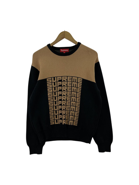 Supreme ニット・セーター 18AW Logo Repeat Sweater (S)[値下]