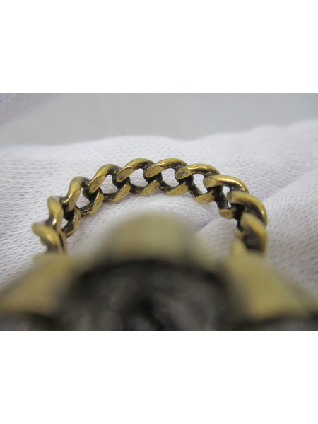 ジュエリー GUCCI クリスタル　ダブルG リング