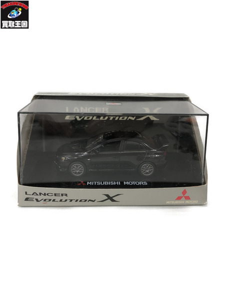 ミニカー ランエボX カラーサンプル ブラック　※ケースキズ多数あり