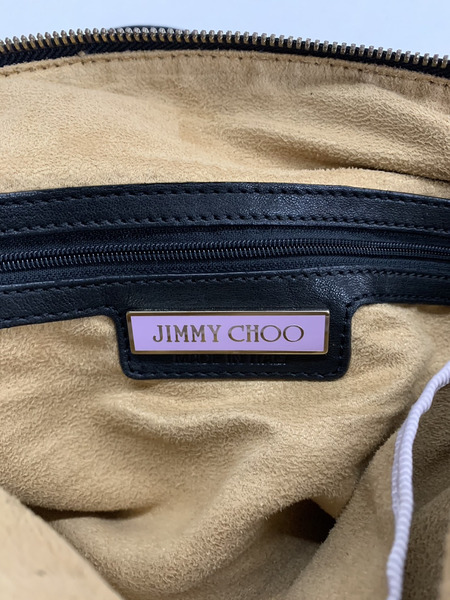 JIMMY CHOO ﾚｻﾞｰｼｮﾙﾀﾞｰﾊﾞｯｸﾞ BLK