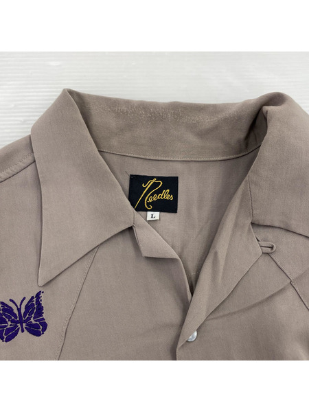 Needles COWBOY ONE-UP SHIRT R/PE Twill L ベージュ