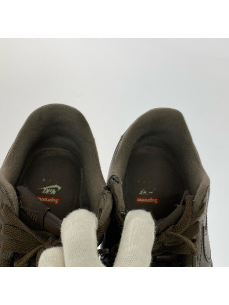 NIKE スニーカー ×Supreme AIR FORCE1 ローカットスニーカー 茶