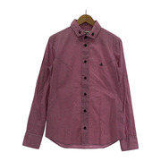 Vivienne Westwood MAN ピンクギンガムチェックシャツ(44)
