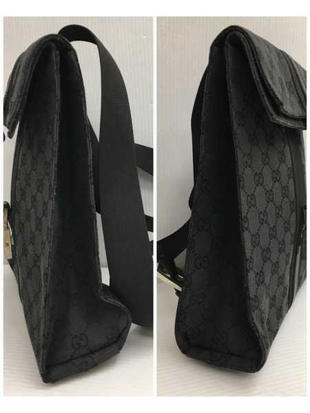 GUCCI GG CANVAS JACKIE BACKPACK BLACK